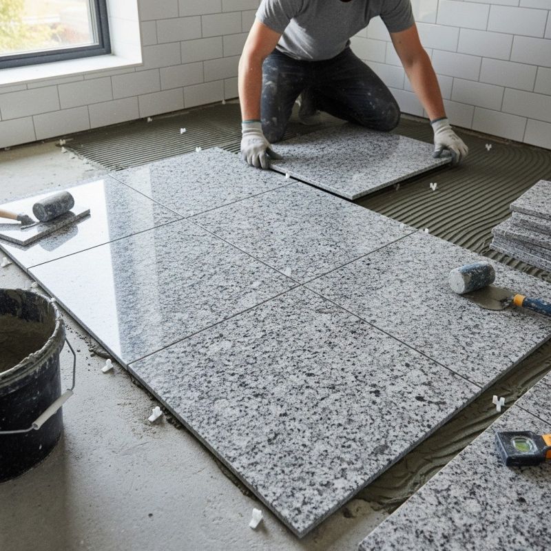 Granite Tile Installation detail